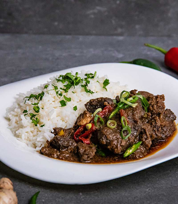 Brown Stew Beef and Rice Ready Meal