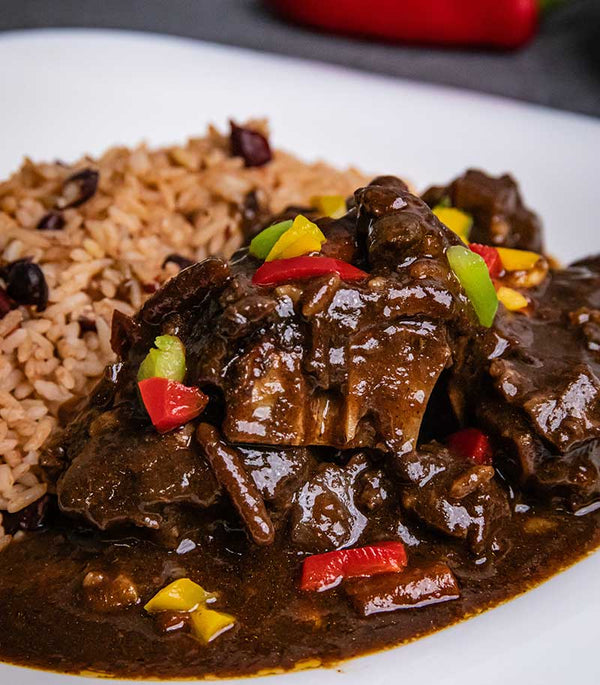 Oxtail with Rice and Peas Ready Meal