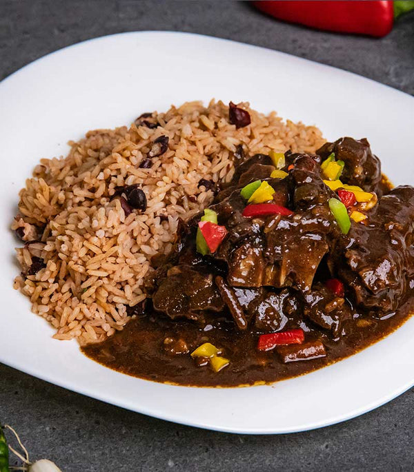 Oxtail with Rice and Peas Ready Meal