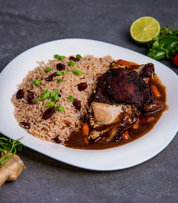 Jerk Chicken with Rice and Peas Ready Meal