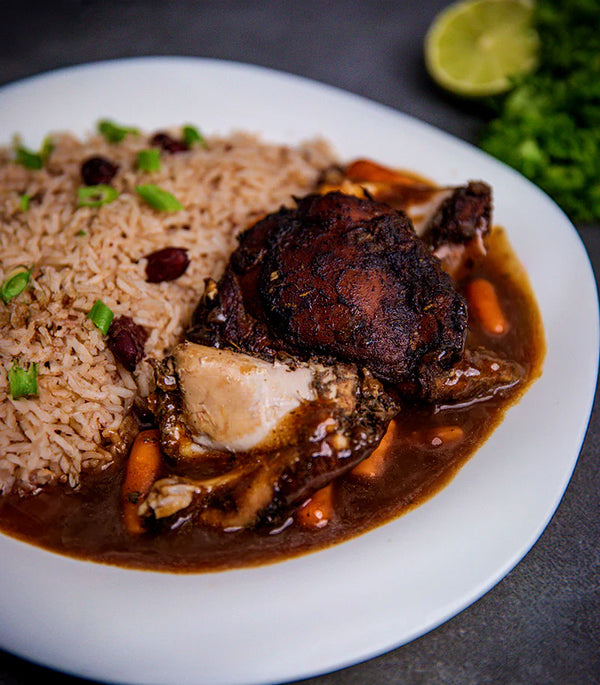 Jerk Chicken with Rice and Peas Ready Meal