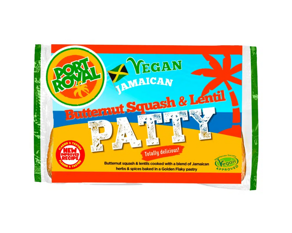 Port Royal Jamaican Butternut Squash & Lentil Patty 12 Pack