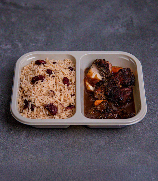 Jerk Chicken with Rice and Peas Ready Meal